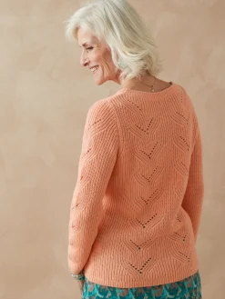 Pull en côtes perlées