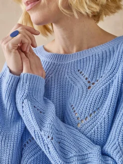 Pull en côtes perlées