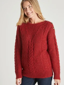 Pull en maille fantaisie col rond