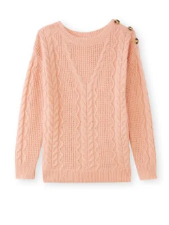 Pull en maille fantaisie col rond