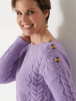 Pull en maille fantaisie col rond