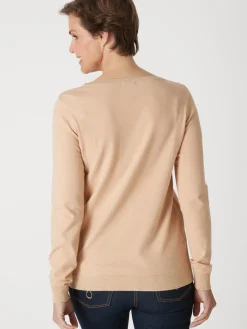 Pull en maille jersey et ottoman