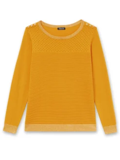 Pull en maille jersey et ottoman