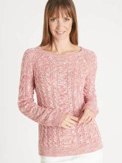 Pull en maille torsadée