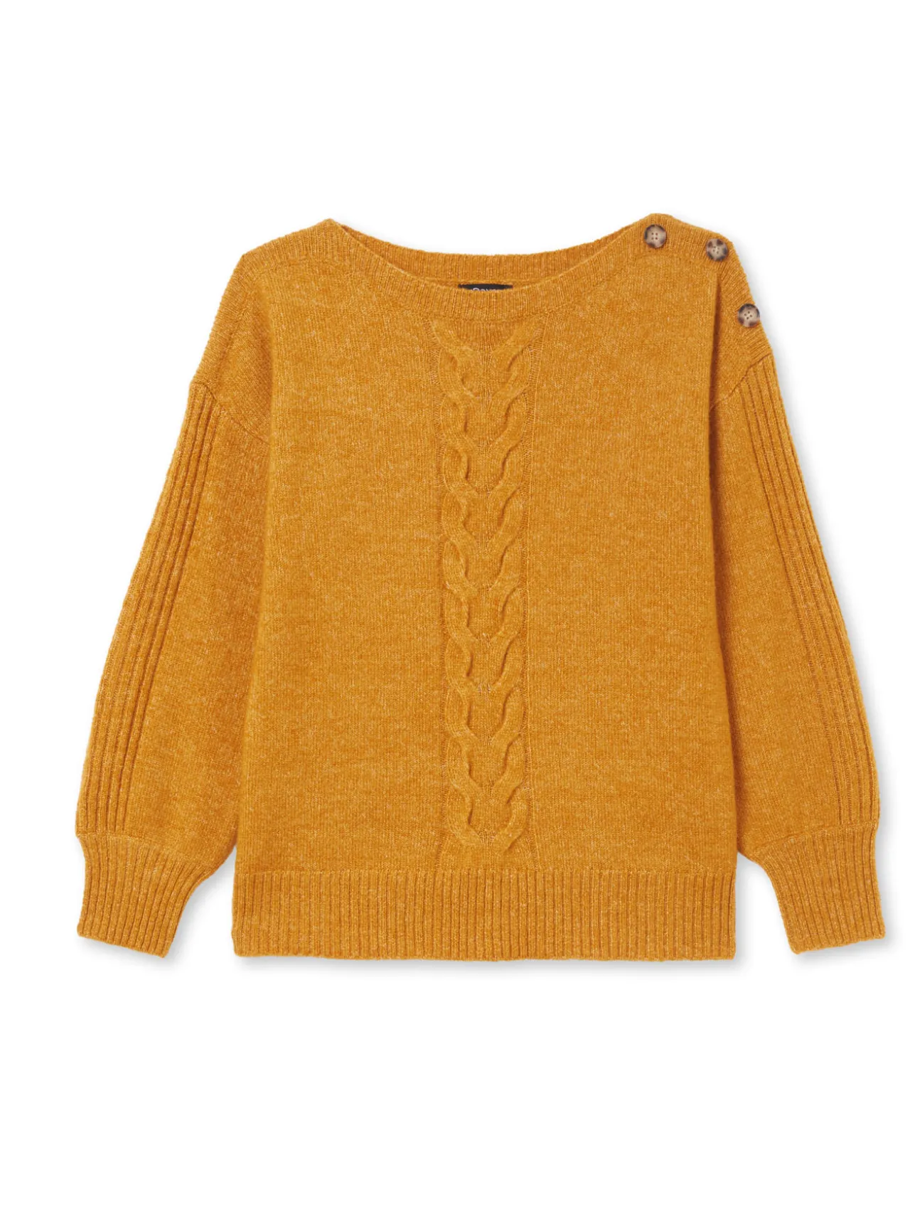 Pull encolure bateau en jersey envers