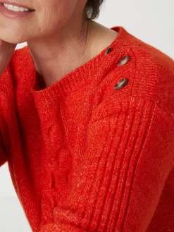 Pull encolure bateau en jersey envers