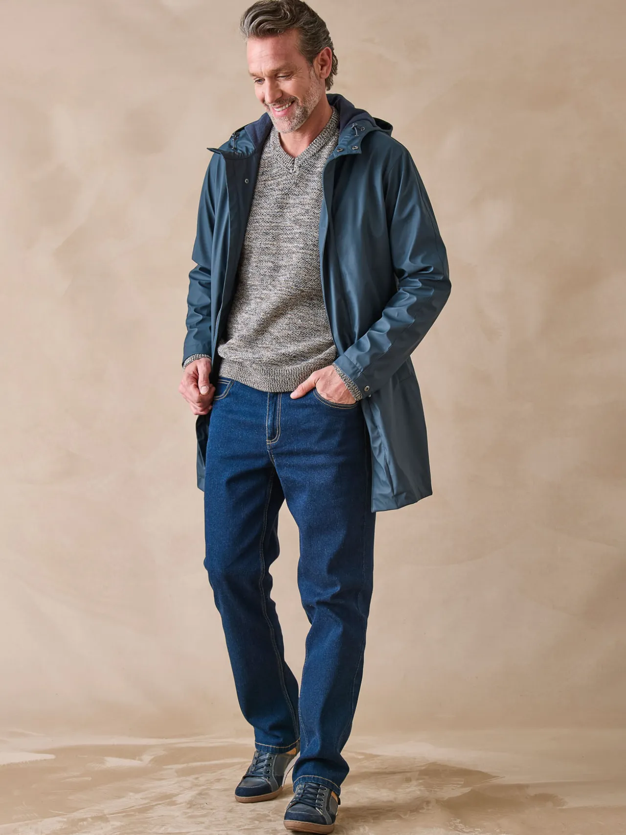 Pull encolure V avec laine