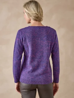 Pull encolure V manches longues