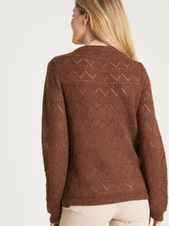 Pull fantaisie avec laine et alpaga