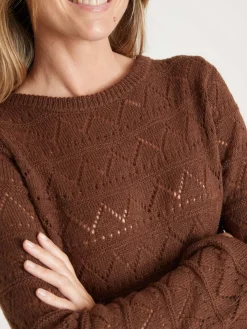 Pull fantaisie avec laine et alpaga