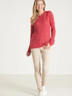 Pull fantaisie avec laine et alpaga