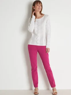 Pull fantaisie encolure ronde