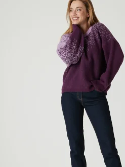 Pull jacquard intarsia