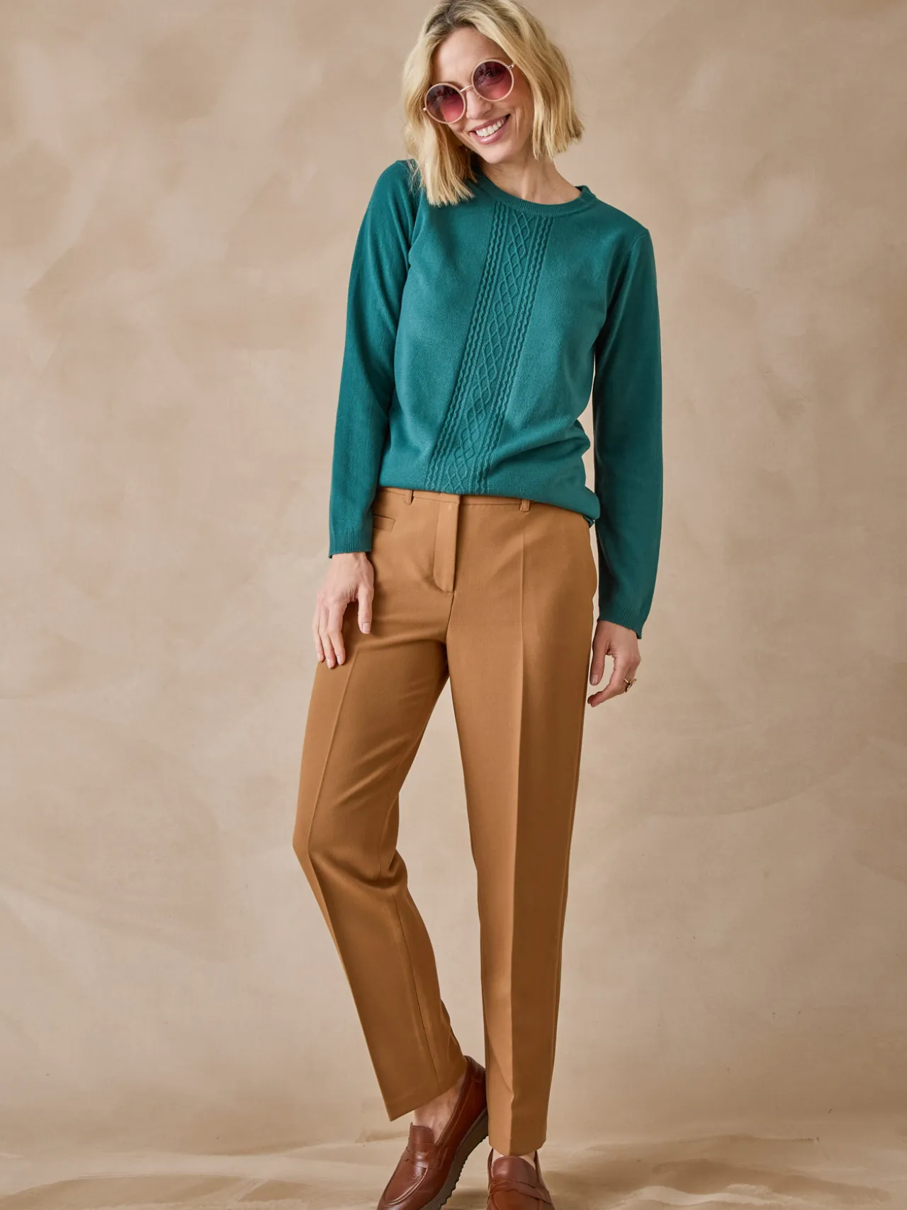 Pull jeux de mailles et torsades