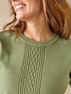 Pull jeux de mailles et torsades