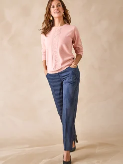 Pull jeux de mailles et torsades