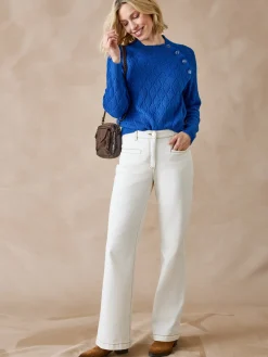 Pull maille fantaisie col montant