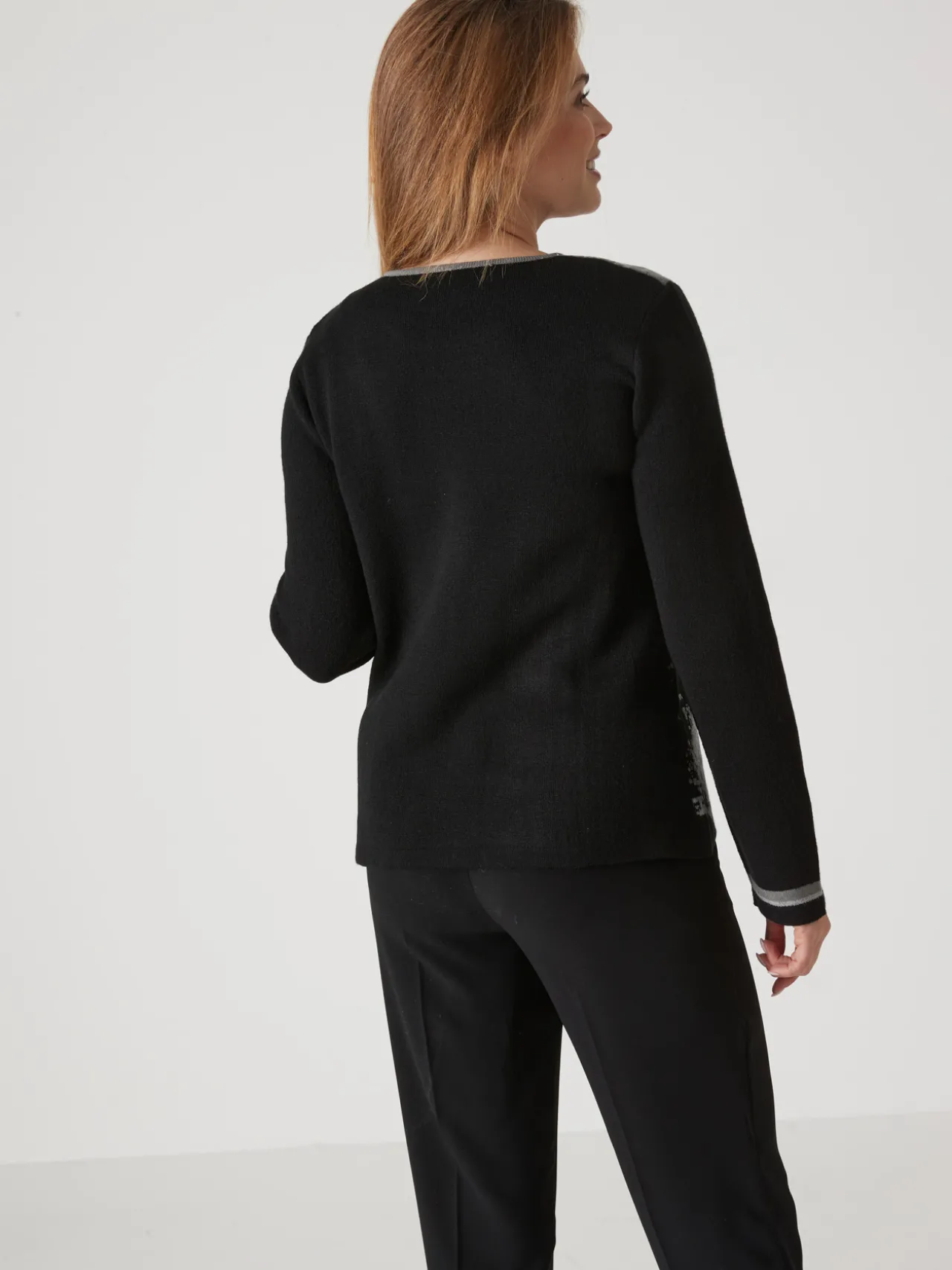 Pull maille jacquard