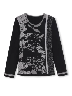 Pull maille jacquard