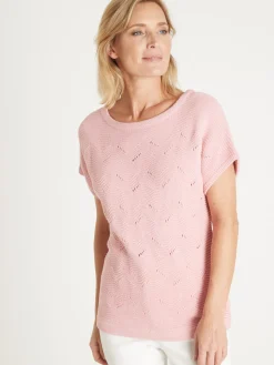 Pull maillle fantaisie manches T