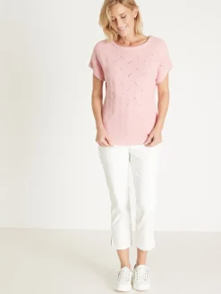 Pull maillle fantaisie manches T