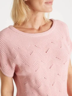 Pull maillle fantaisie manches T