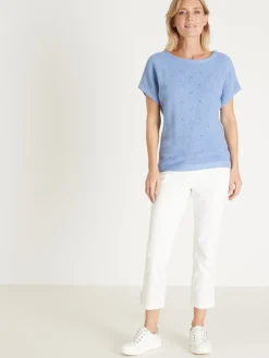 Pull maillle fantaisie manches T