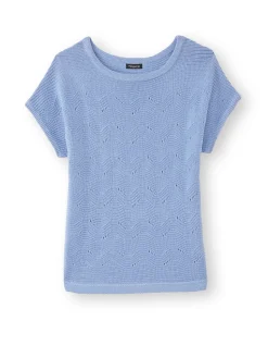 Pull maillle fantaisie manches T