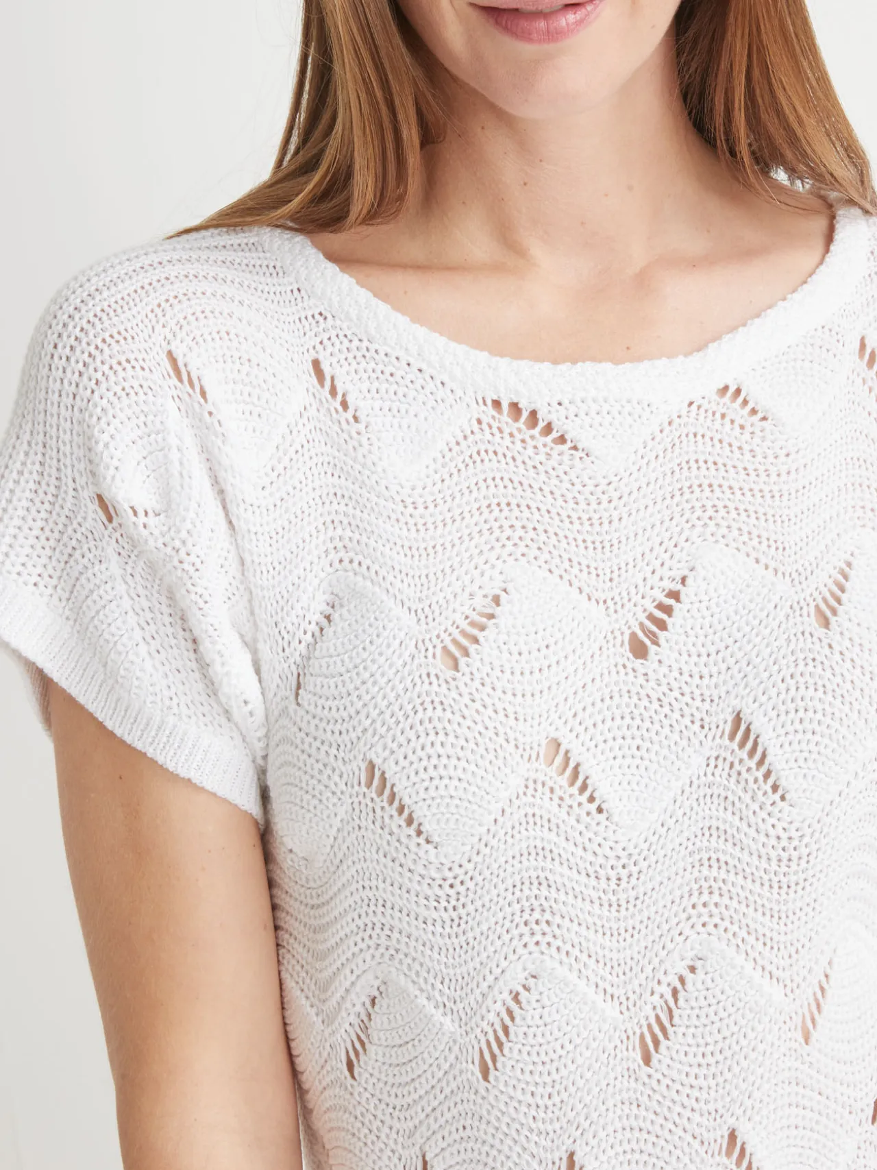 Pull maillle fantaisie manches T