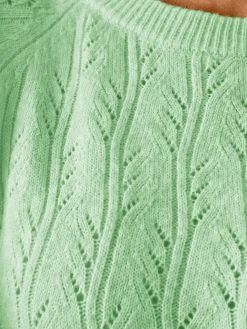 Pull manches au coude avec laine