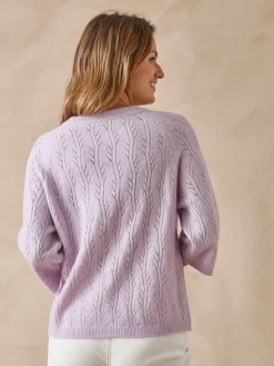 Pull manches au coude avec laine