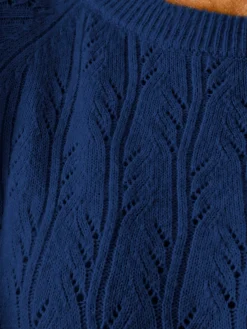 Pull manches au coude avec laine