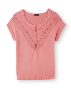 Pull manches courtes en T
