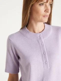 Pull manches courtes encolure tunisienne