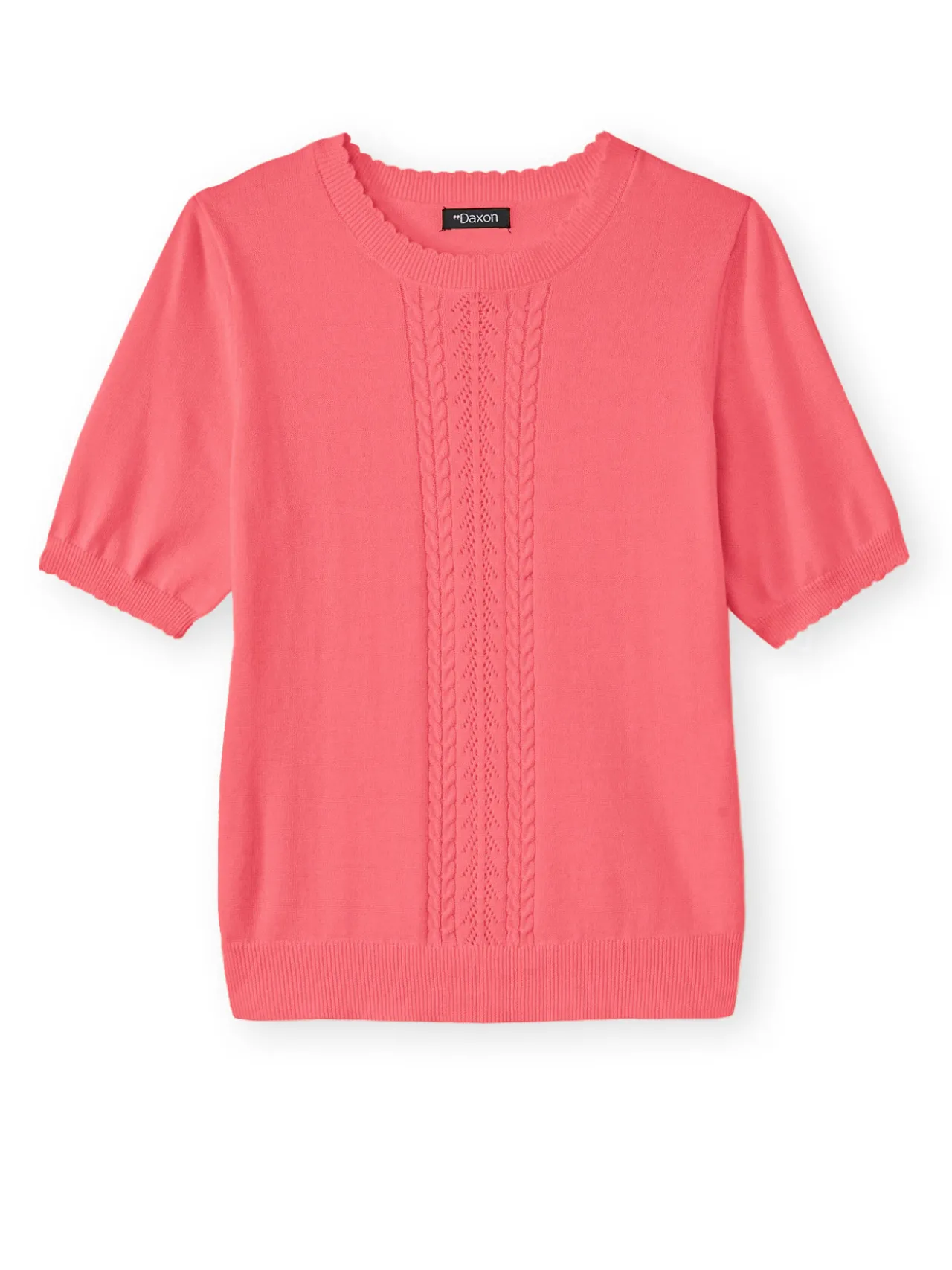 Pull manches courtes finition écailles