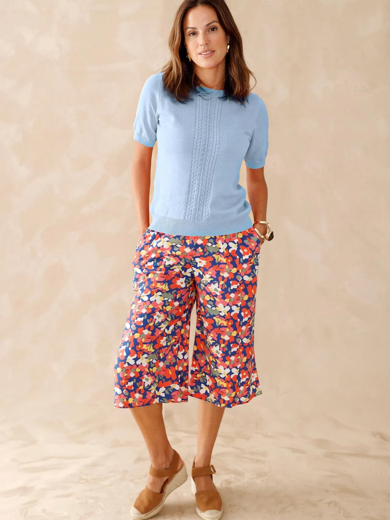 Pull manches courtes finition écailles