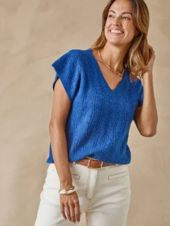 Pull manches T avec laine