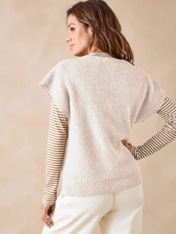 Pull manches T avec laine