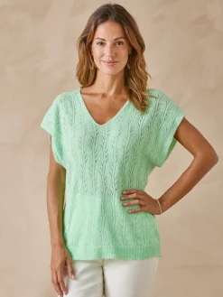 Pull manches T avec laine