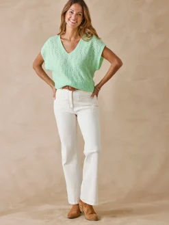 Pull manches T avec laine