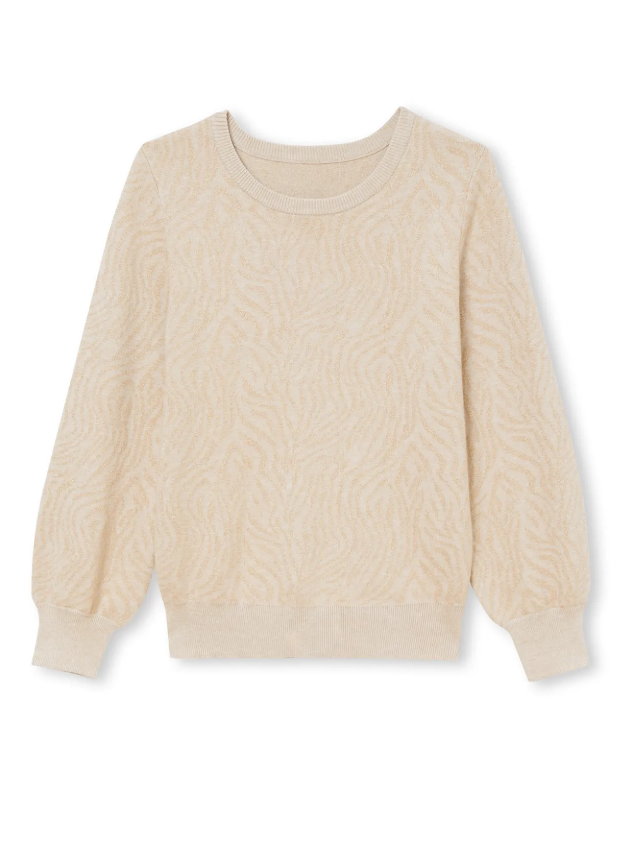 Pull motif jacquard paysage