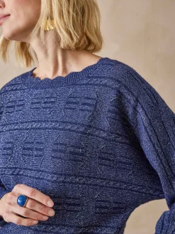 Pull point fantaisie avec laine