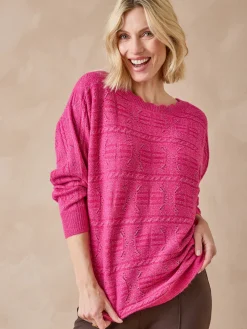 Pull point fantaisie avec laine