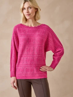 Pull point fantaisie avec laine