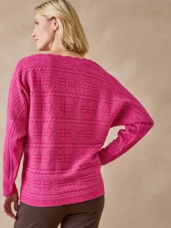 Pull point fantaisie avec laine