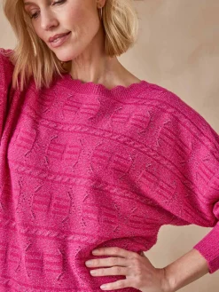 Pull point fantaisie avec laine