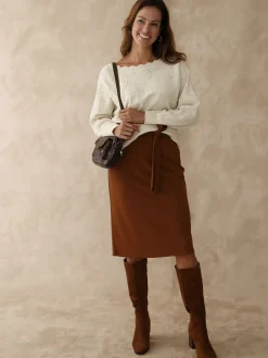 Pull point fantaisie avec laine