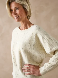 Pull point fantaisie avec laine