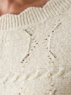 Pull point fantaisie avec laine