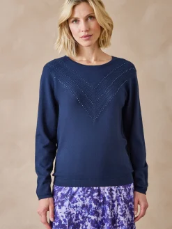 Pull point fantaisie détails rivets